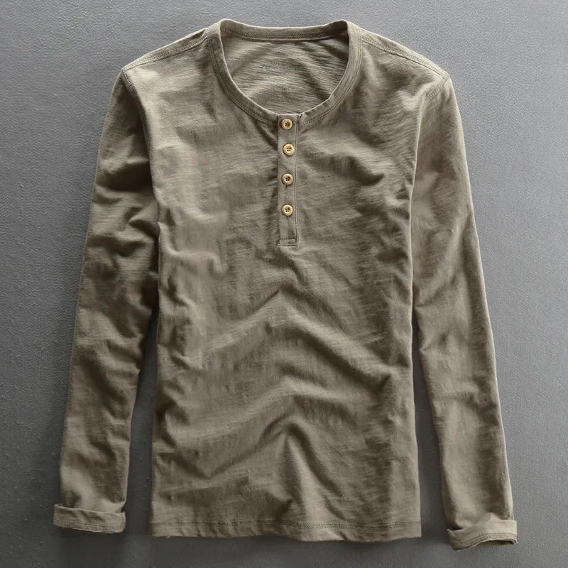 Colton Breathable Henley Shirt