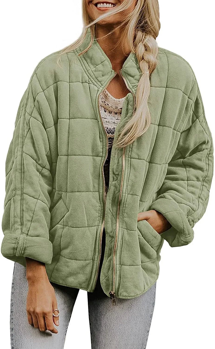 Amara Quilted Bomber Jacket