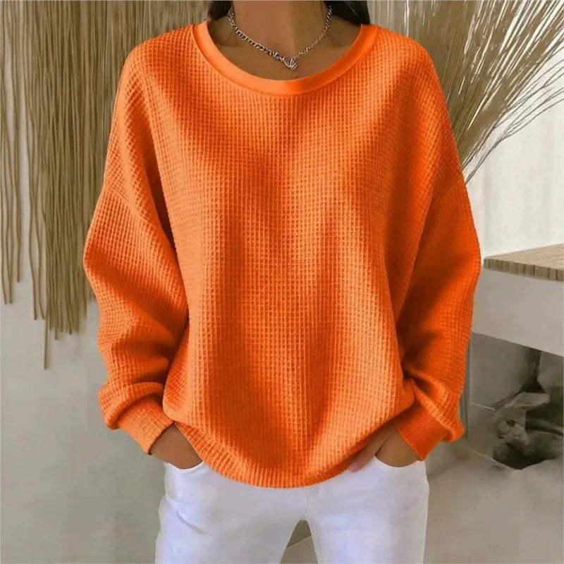 Amelina Waffle Knit Top