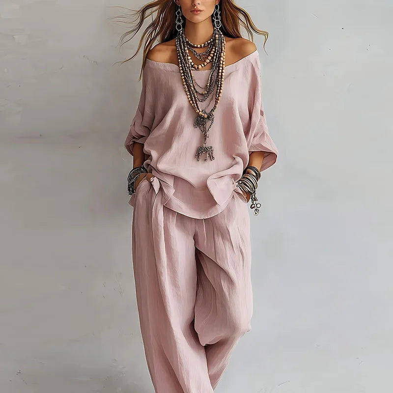 Vanessa Off Shoulder Co-ord Set