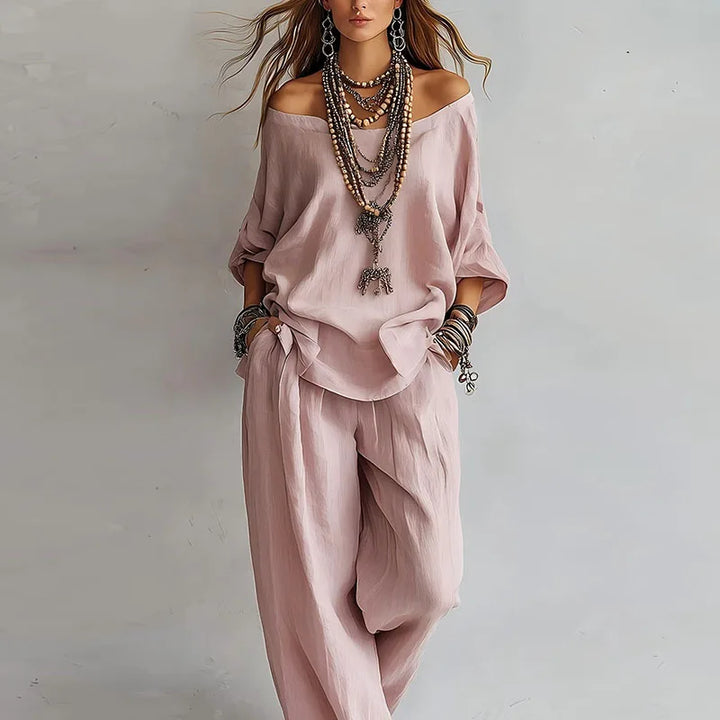 Vanessa Off Shoulder Co-ord Set