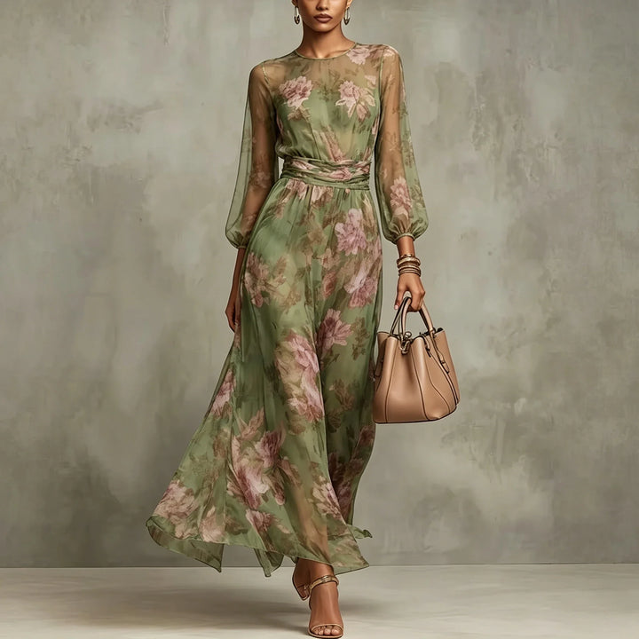 Ysolde Ruched Waist Maxi Dress