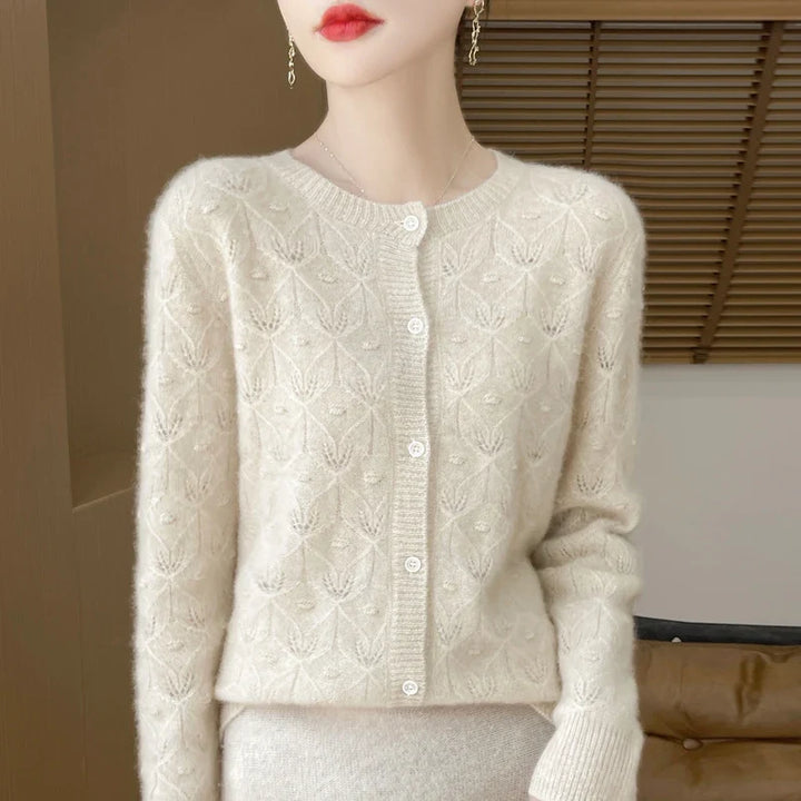 Marlena Jacquard Knit Cardigan