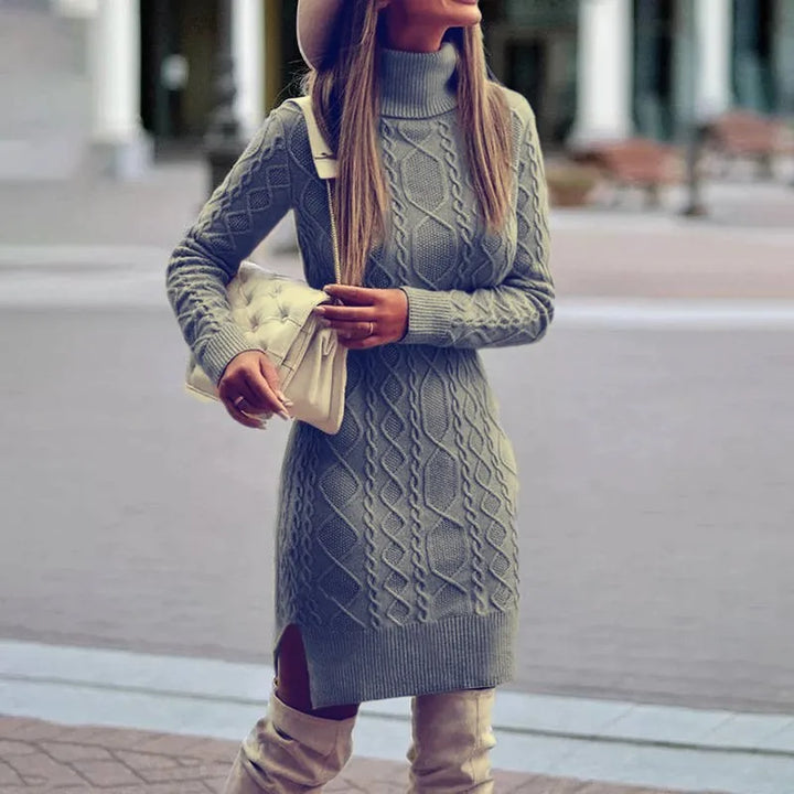 Odalis Cable Knit Sweater Dress