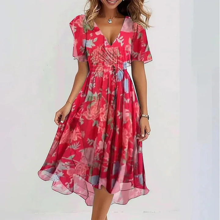 Araceli Flowy Floral Midi Dress