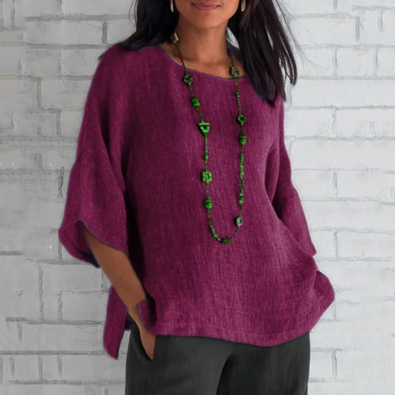 Elissea Relaxed Cotton Blouse