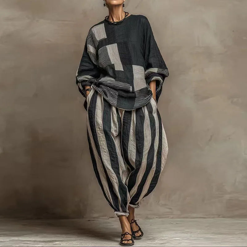 Cordelia Patchwork Two-Piece Set