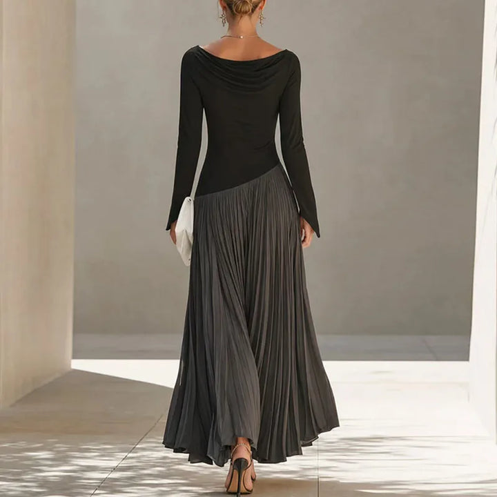 Mylene Flowing Draped Maxi Dress