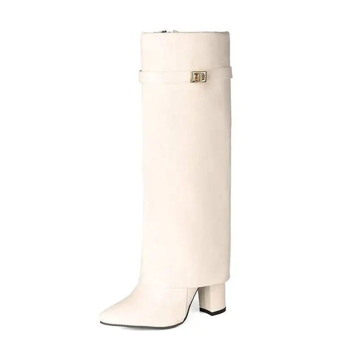 Felicity Square Heel Knee Boots
