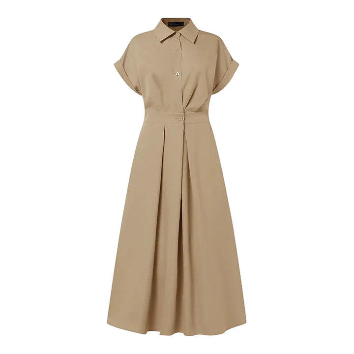 Brielle Relaxed Short Sleeve Midi Dress