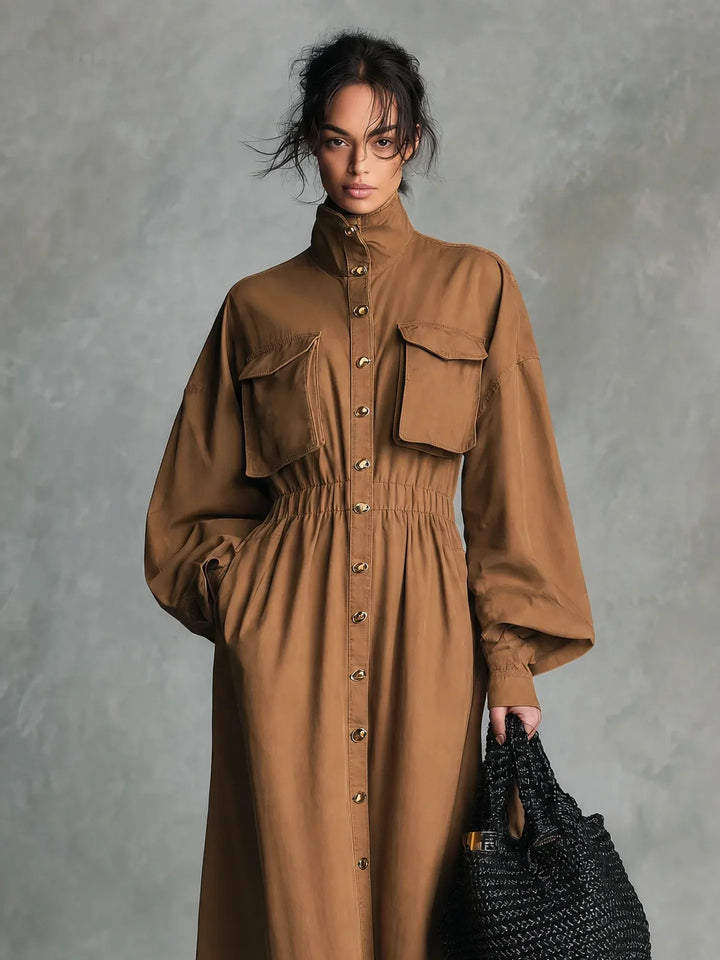 Harlow Flap Pocket Shirt Dress