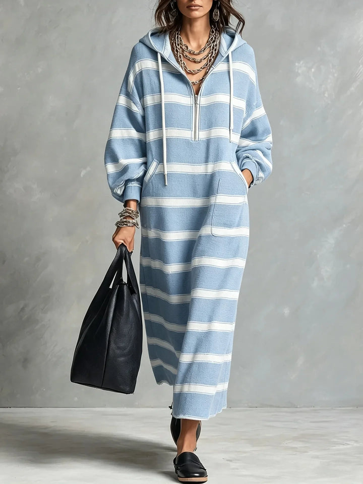 Elowen Half Zip Hoodie Dress