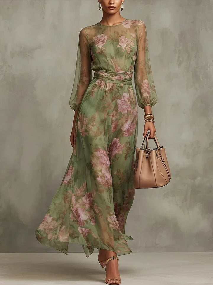 Ysolde Ruched Waist Maxi Dress