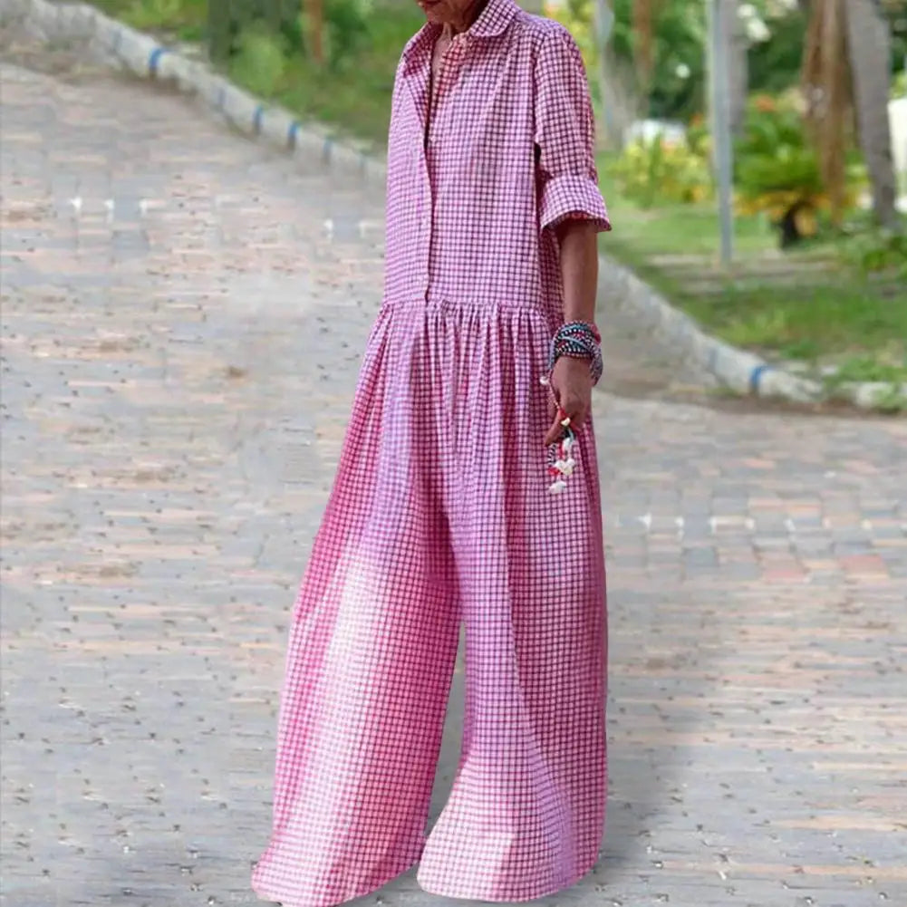 Virela Striped Linen Jumpsuit