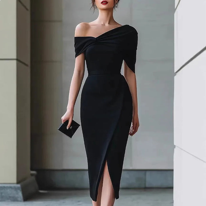 Shakira Off Shoulder Midi Dress