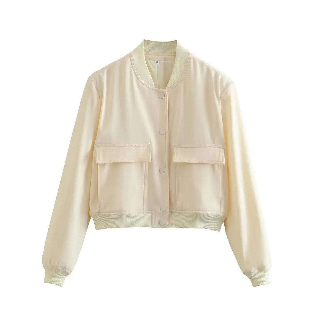 Quinlan Cropped Bomber Jacket