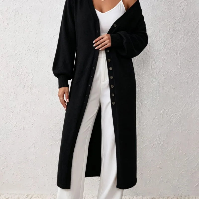 Elodie Long Ribbed Cardigan