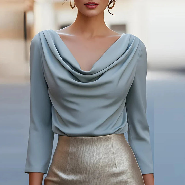 Nadia Cowl Neck Blouse