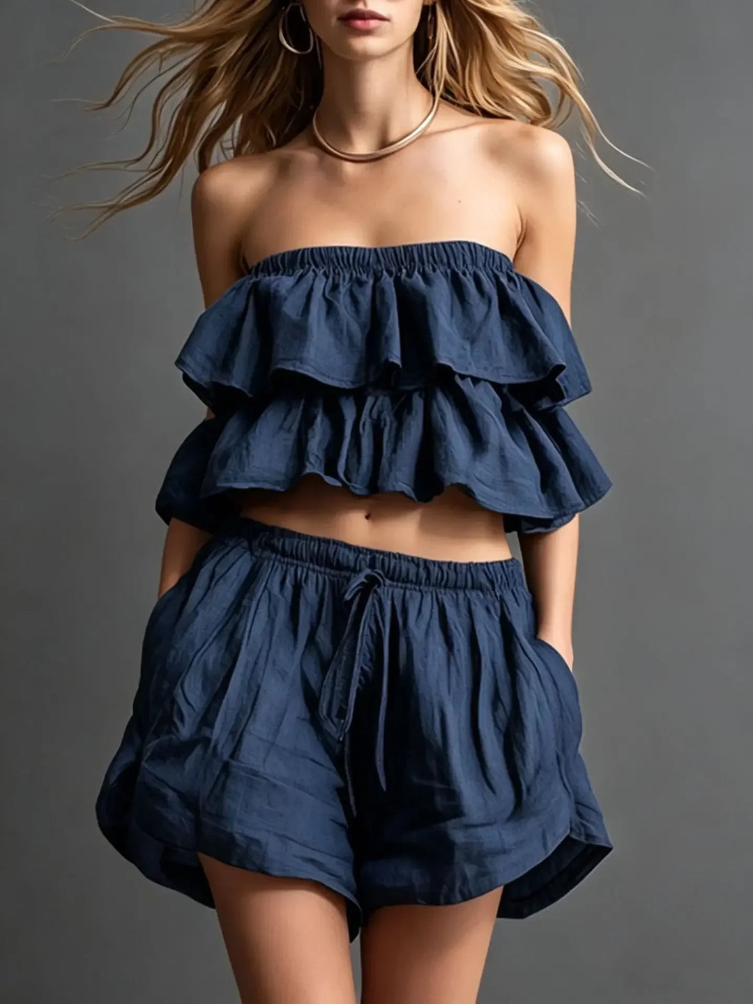 Rosalisse Off Shoulder Two Piece Set