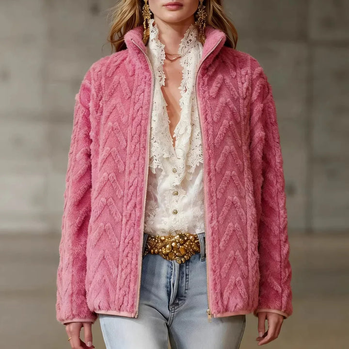Rowena Textured Fleece Jacket