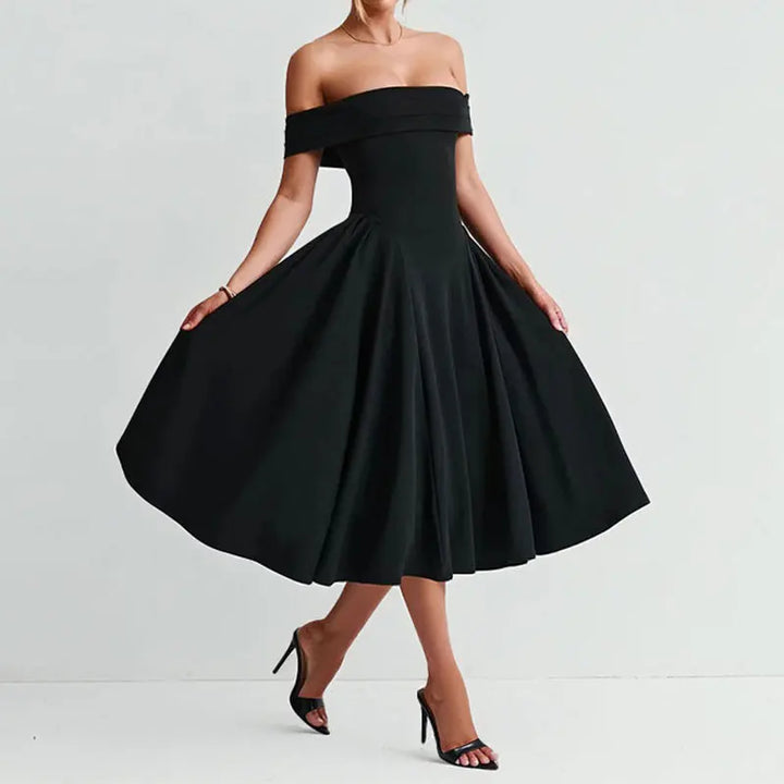 Solene Off Shoulder Wedding Guest Dress