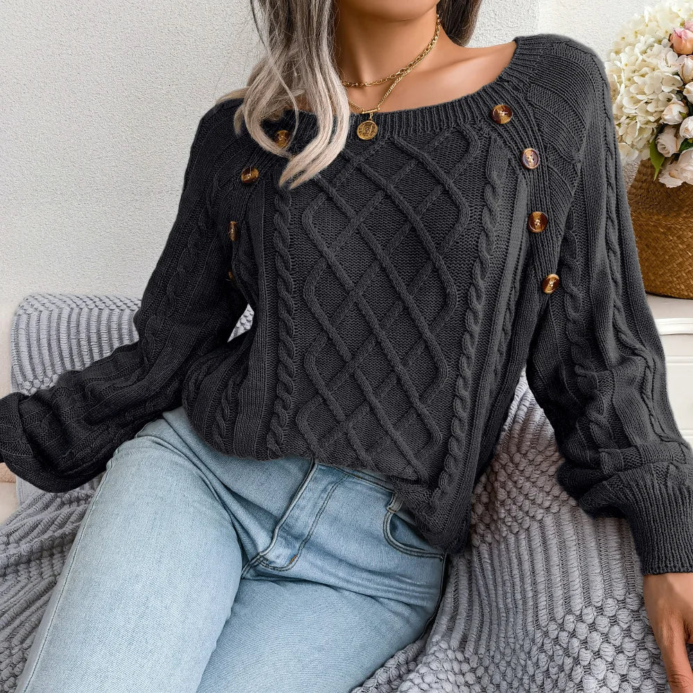 Marielena Square Neck Sweater