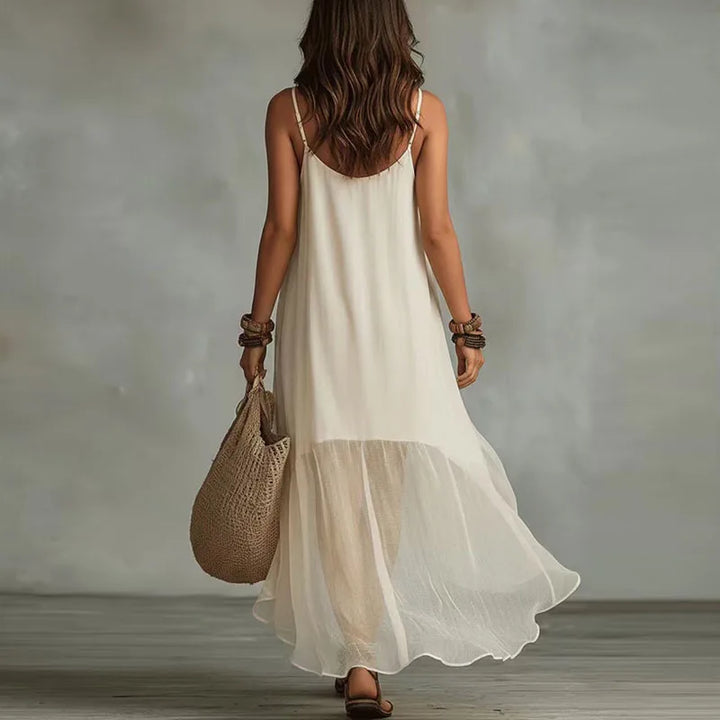 Zarina Flowy Ruffle Maxi Dress
