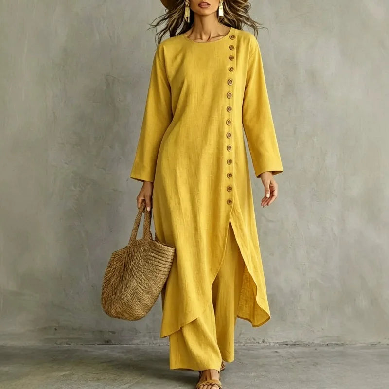 Adelaide Asymmetric Button Placket Set