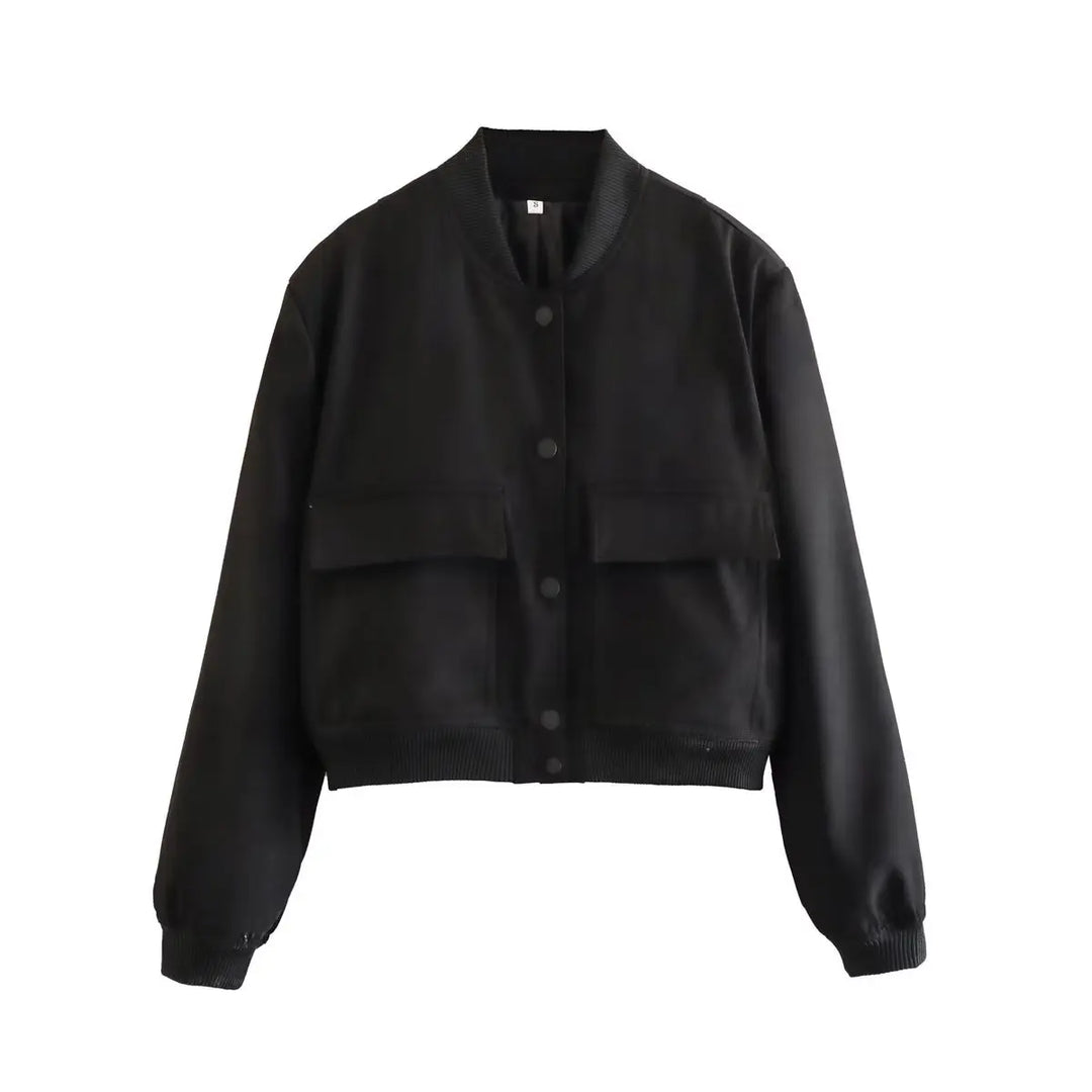 Quinlan Cropped Bomber Jacket