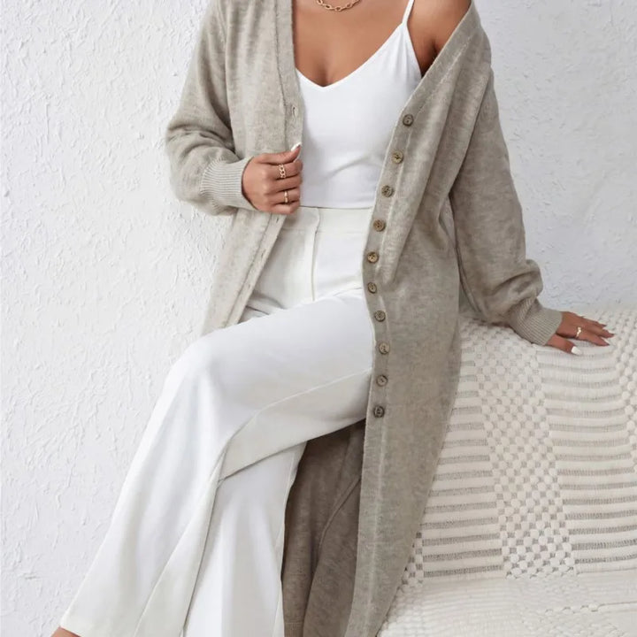 Elodie Long Ribbed Cardigan