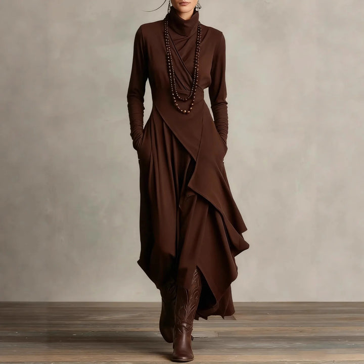 Marcie Draped Crossover Maxi Dress