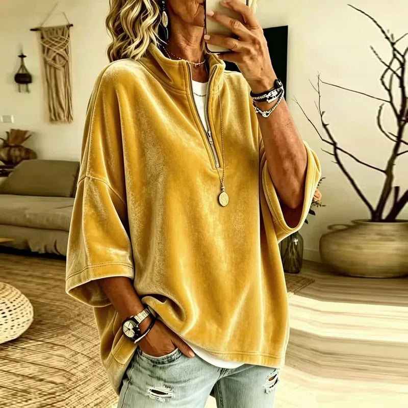 Jessa Soft Comfort Half Zip Pullover