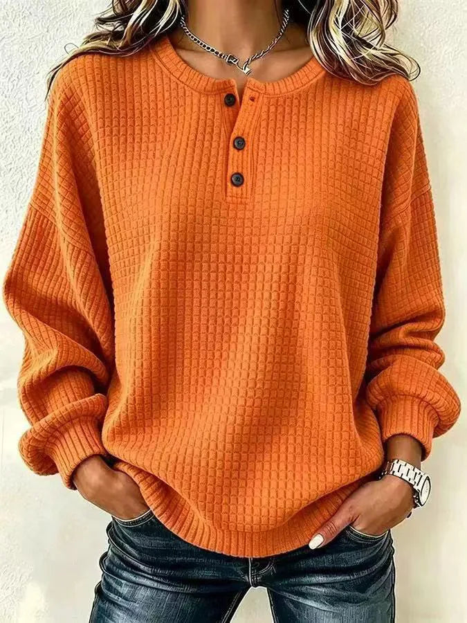 Sasha Waffle Knit Henley