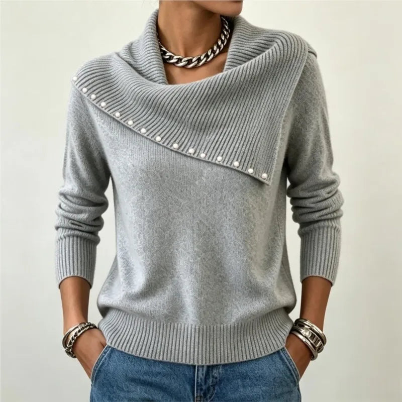 Amara Scarf Collar Sweater