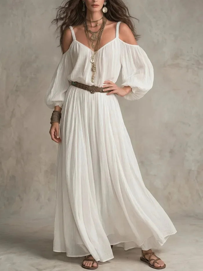 Zinnia Off Shoulder Maxi Dress