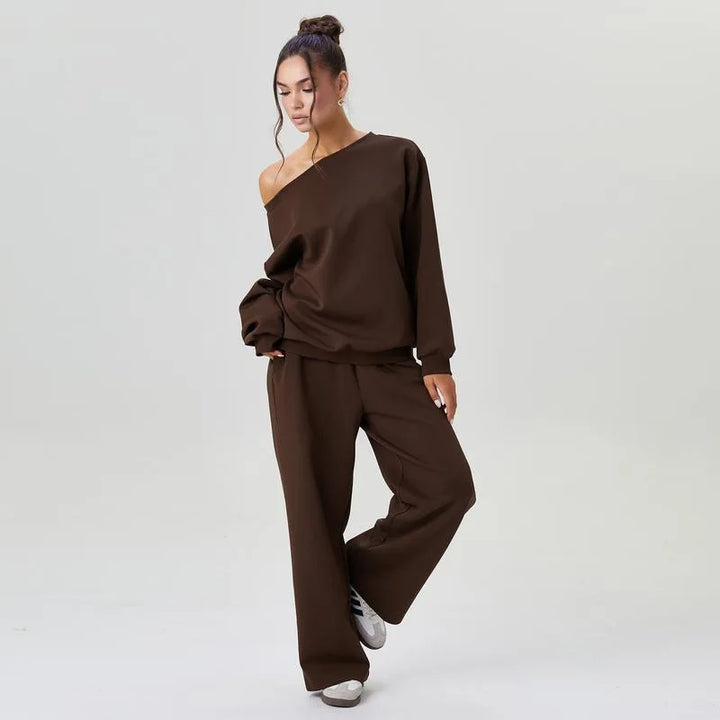 Ariadne Off Shoulder Tracksuit Set