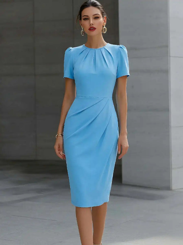 Veronica Waist Cinched Midi Dress
