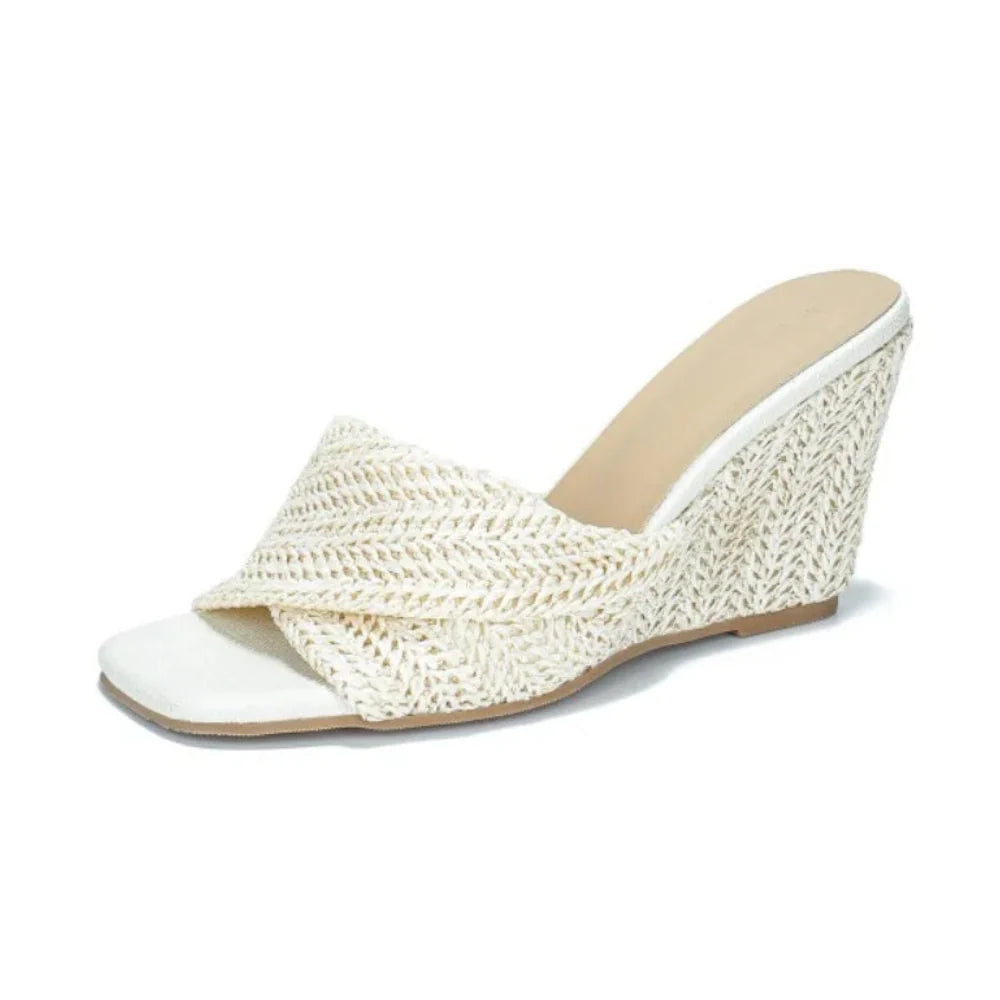 Valencia Raffia Platform Sandals