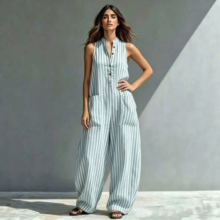 Ismera Striped Wide Leg Jumpsuit