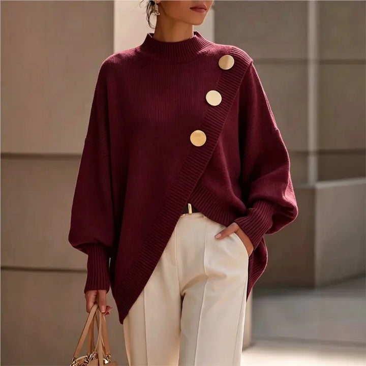 Solene Mock Neck Pullover