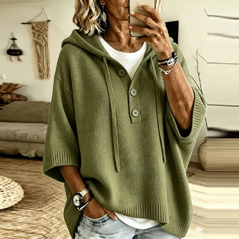 Lorena Hooded Knit Pullover