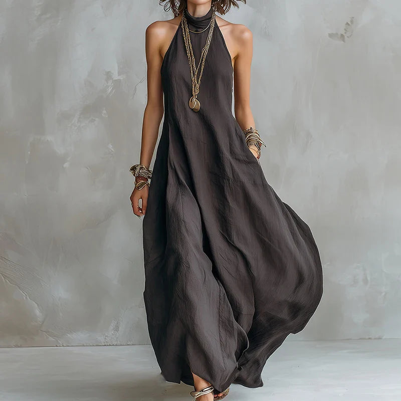 Maya Halter Flowy Maxi Dress