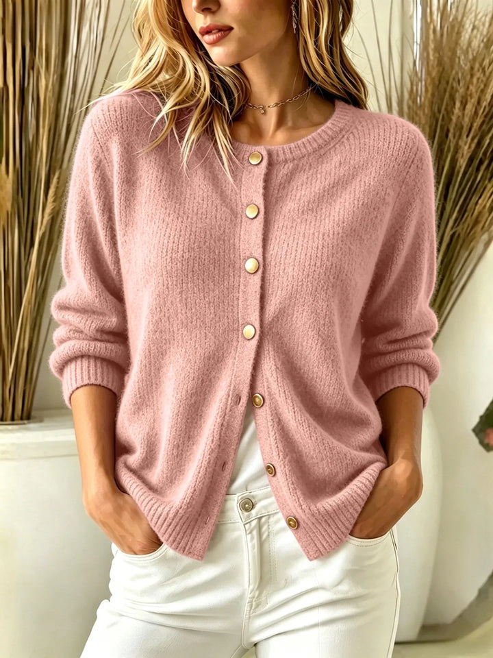 Oleander Button Front Cardigan