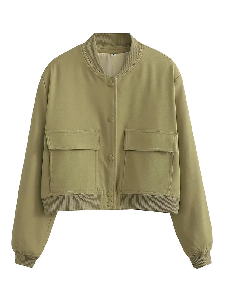 Quinlan Cropped Bomber Jacket