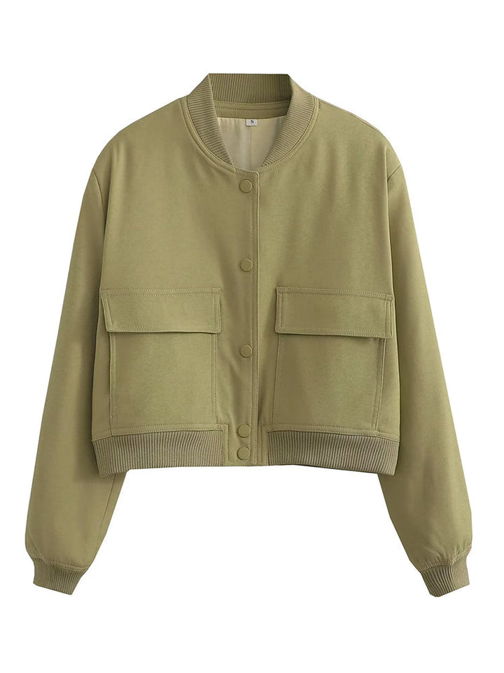 Quinlan Cropped Bomber Jacket
