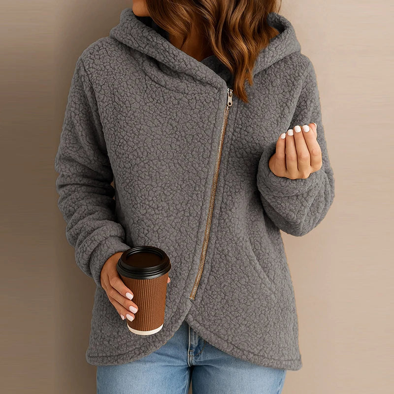 Dania Asymmetric Zip Hoodie