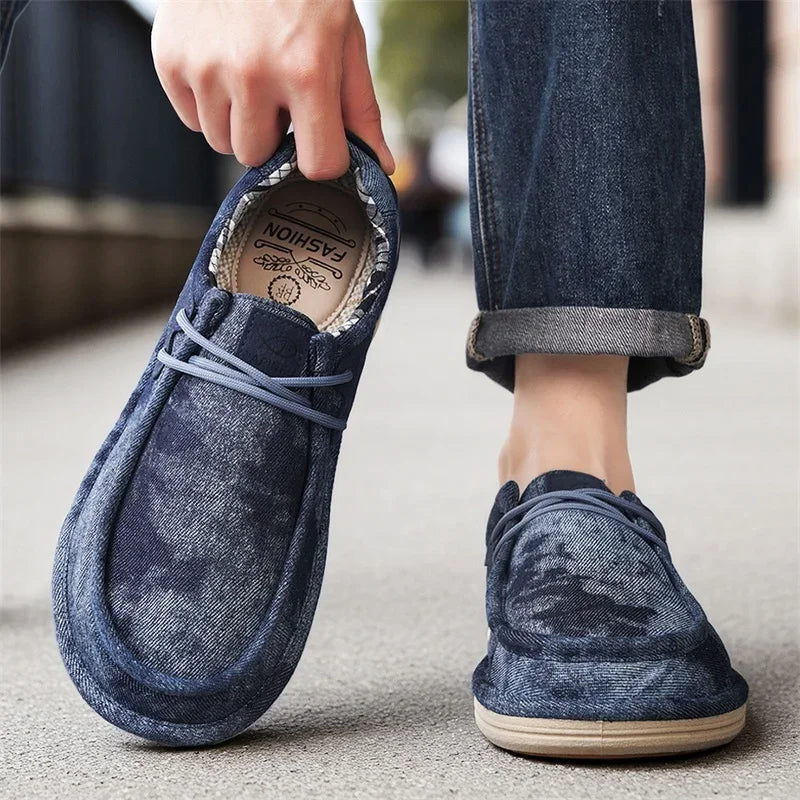 Lusso Washed Canvas Loafers
