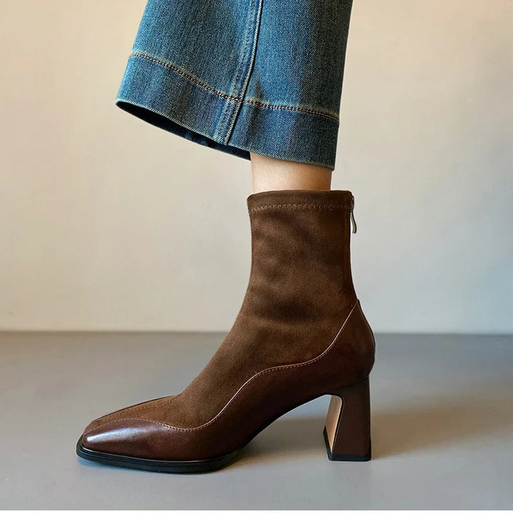 Odalise Square Toe Boots