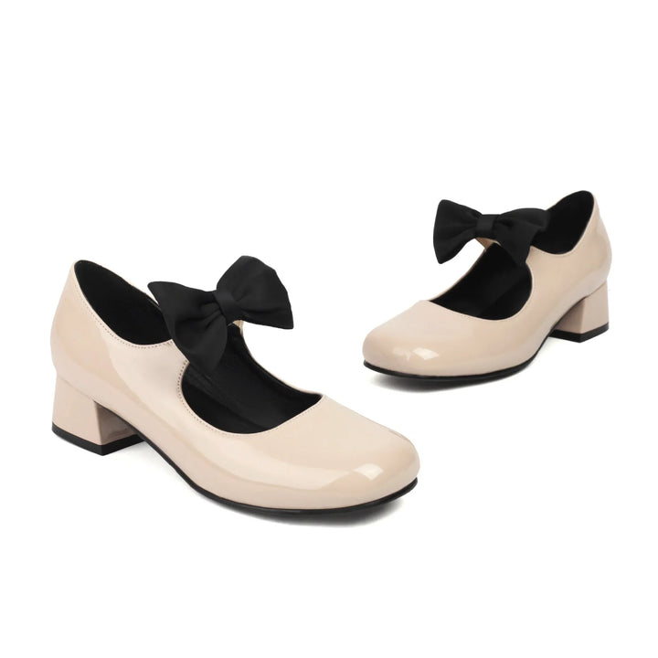 Dalvi Bow Mary Jane Pumps