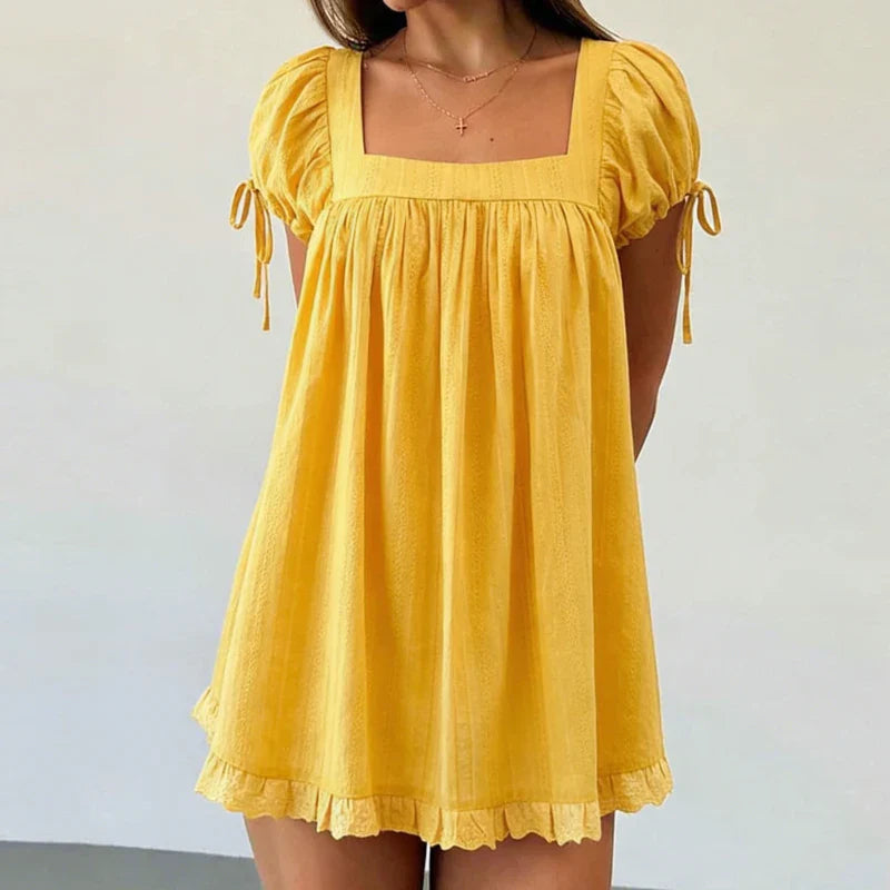 Natalie Square Neck Mini Dress